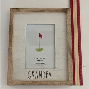 Rae Dunn Natural Wood and White Grandpa Frame